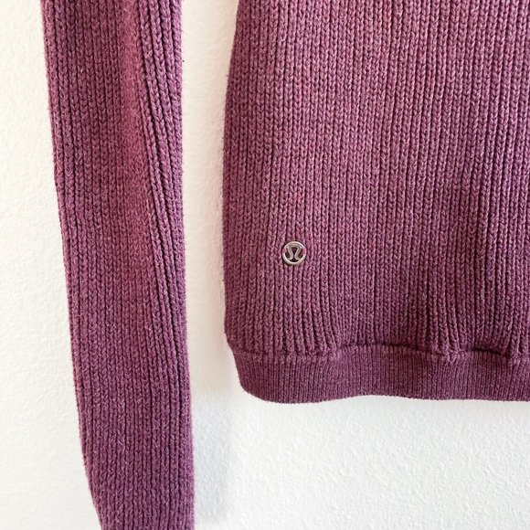 Lululemon The Sweater The Better Pullover Women’s 2/4 Berry Casual Yoga Pockets - Picture 8 of 12
